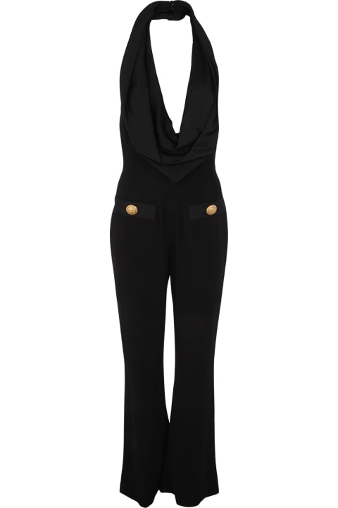 Jumpsuits for Women Balmain Jumpsuit With Denuded Shoulders