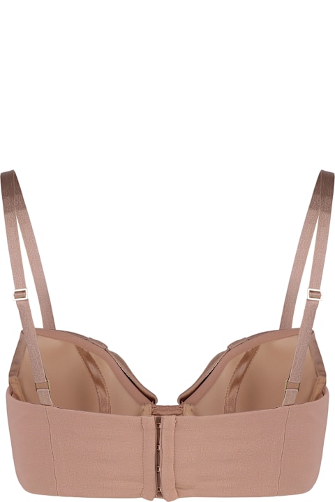Homeware Elisabetta Franchi Tie Details Crêpe Top