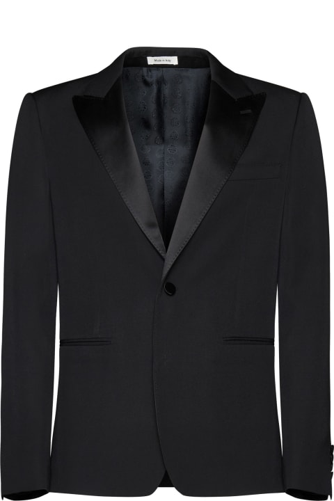 メンズ Alexander McQueenのコート＆ジャケット Alexander McQueen Single-breasted Suit Jacket