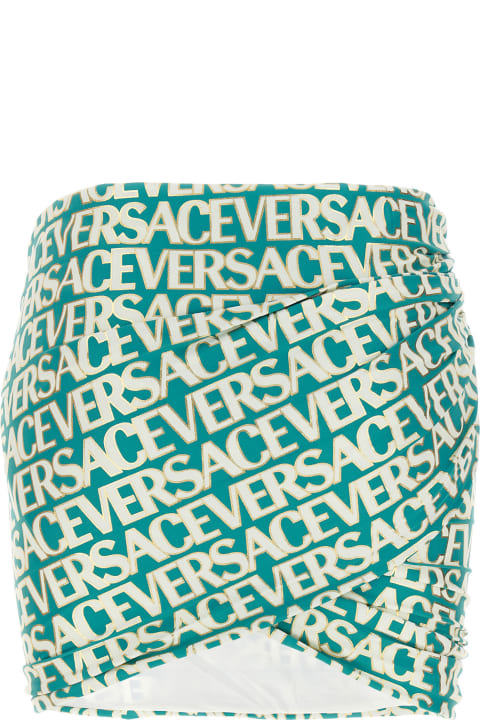 ウィメンズ Versaceのウェア Versace 'versace Allover' Capsule La Vacanza Skirt