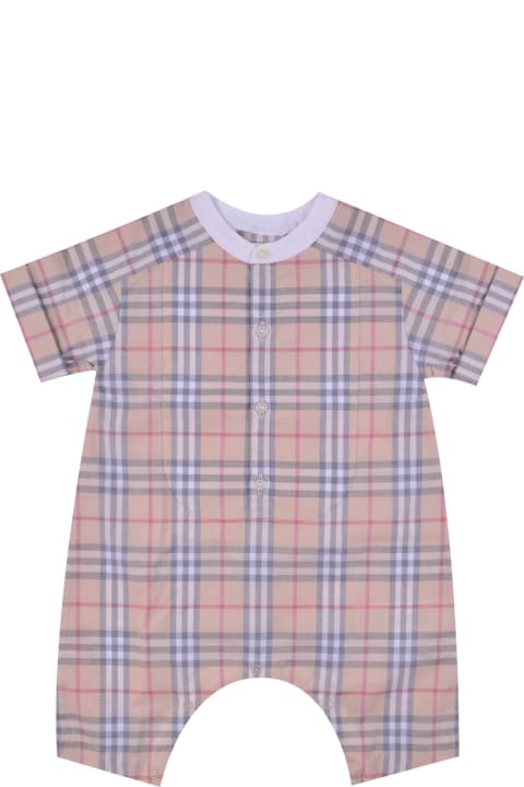 Burberry Bodysuits & Sets for Baby Boys Burberry Cotton Romper
