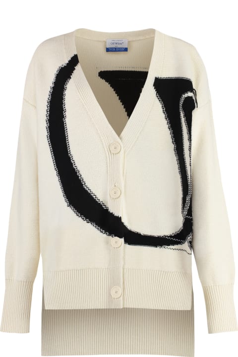 Off-White Sweaters for Women Off-White Wool Cardigan
