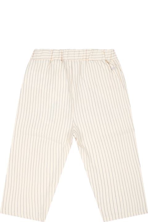 Emporio Armani Bottoms for Baby Boys Emporio Armani Ivory Trousers For Baby Boy