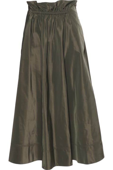 Aspesi Skirts for Women Aspesi Green Military Long Skirt