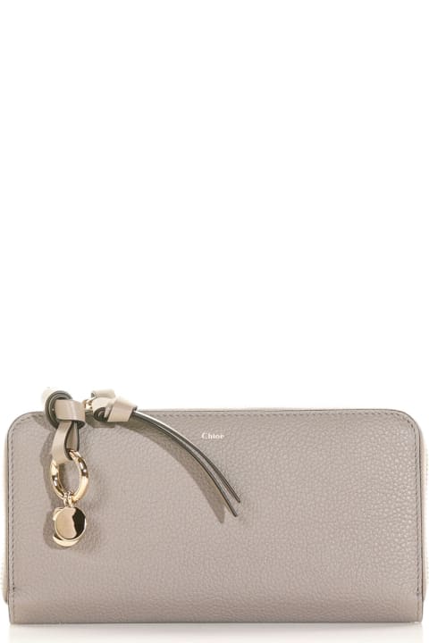 Accessories for Women Chloé Full Zip Leather Wallet