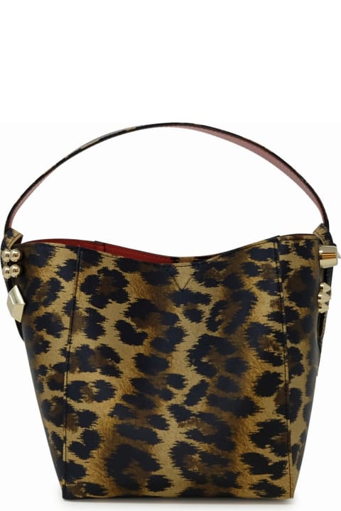 ウィメンズ新着アイテム Christian Louboutin Christian Louboutin Leopard Crepe Satin Cabachic Mini Bucket Bag