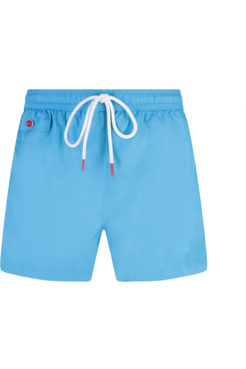 Swimwear for Men Kiton Sky Blue Swim Shorts