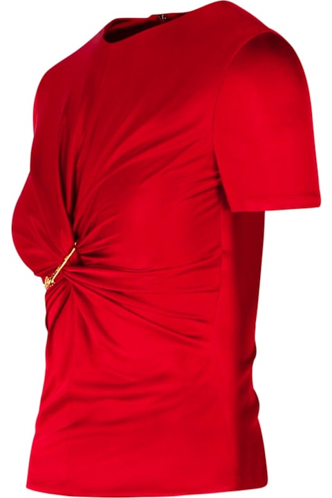 Homeware Versace 
medusa
 Red Viscose T-shirt