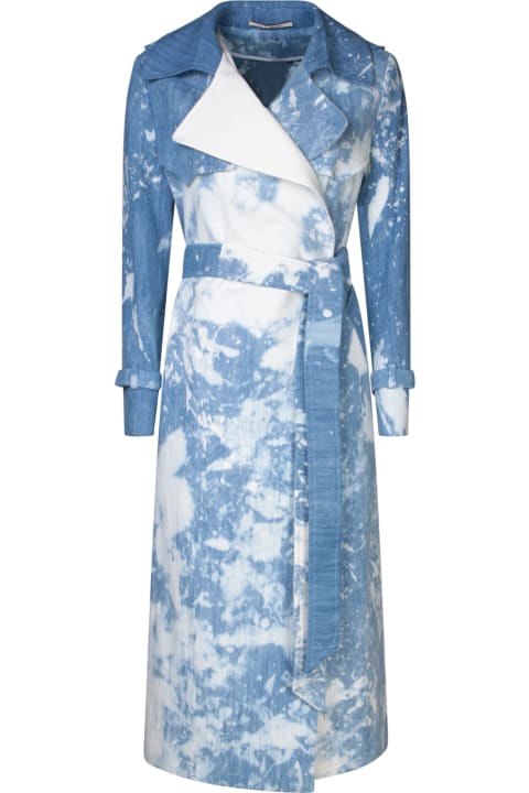 Tagliatore Coats & Jackets for Women Tagliatore Carola Light Blue Trench Coat