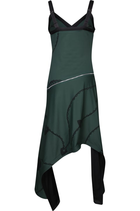 Burberry for Women Burberry Green Pattern Dress