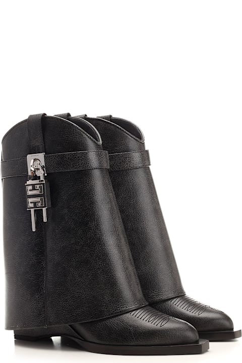 Givenchy Boots for Women Givenchy 'shark Lock Cowboy' Ankle Boots