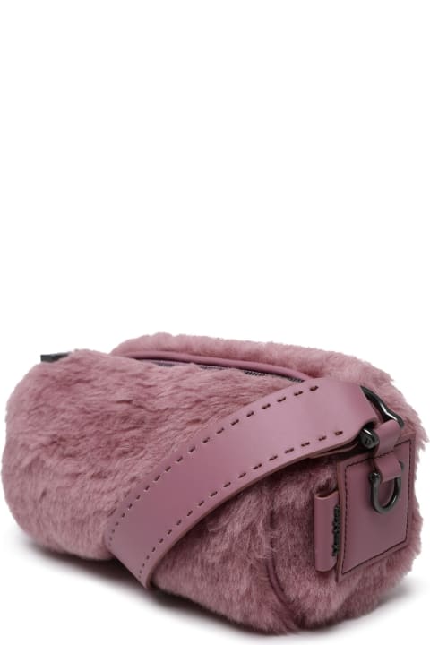 Max Mara Clutches for Women Max Mara Teddy Roll Zip-up Shoulder Bag