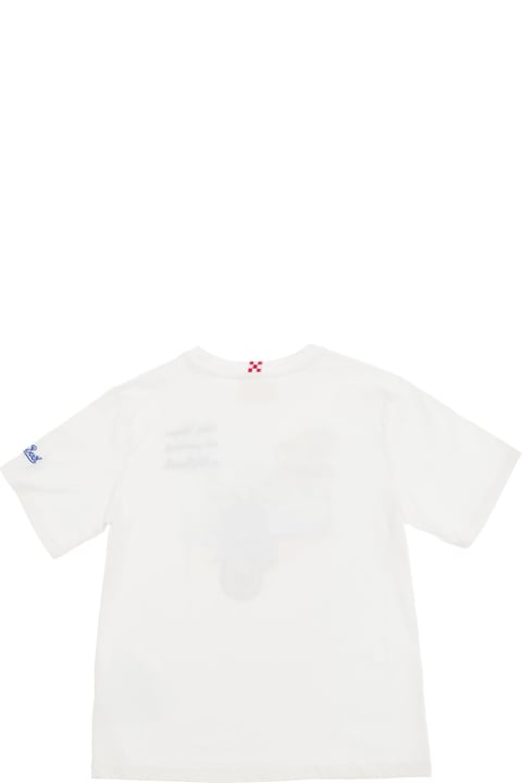 MC2 Saint Barth for Kids MC2 Saint Barth White T-shirt With Vespa Embroidery In Cotton Boy