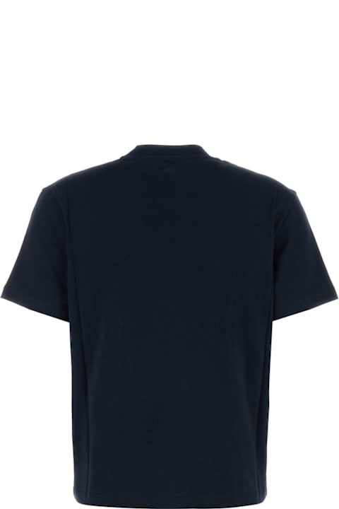 أدوات منزلية Ami Alexandre Mattiussi Midnight Blue Cotton T-shirt