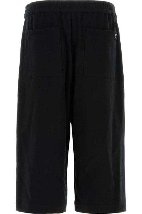 Ami Alexandre Mattiussi for Kids Ami Alexandre Mattiussi Black Cotton Bermuda Shorts