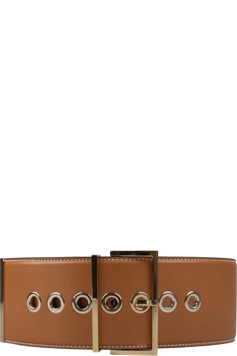 Fashion for Women Ermanno Scervino Light Brown Corset Belt With Studs