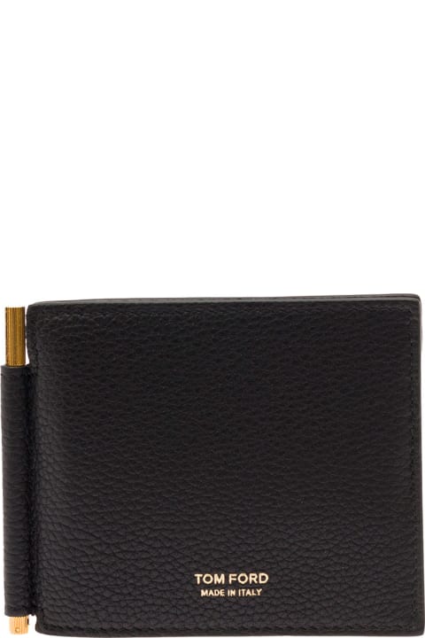 أدوات منزلية Tom Ford Tom Ford Mens Black Leather Wallet