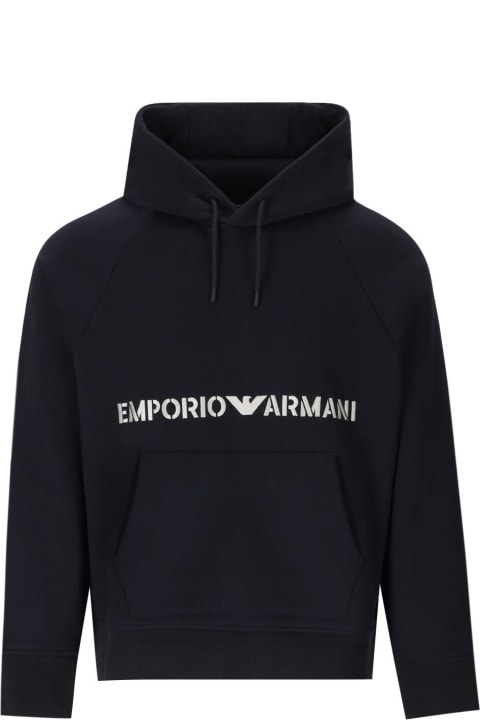 Emporio Armani for Men Emporio Armani Blue Hoodie