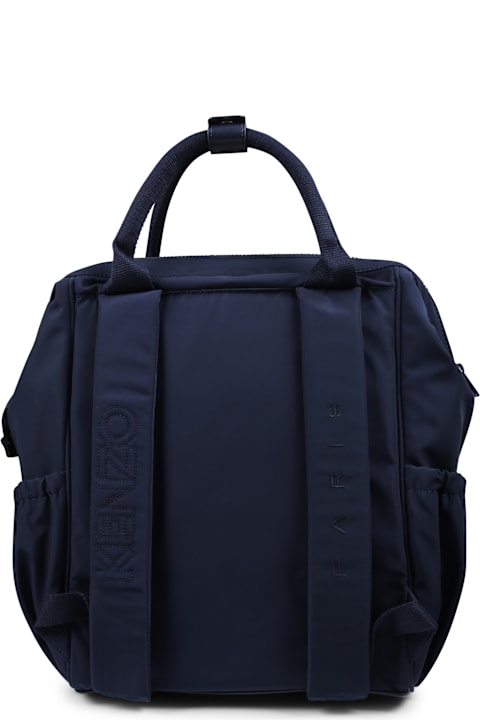 Kenzo Kids Accessories & Gifts for Baby Girls Kenzo Kids Blue Changing Bag For Babykids With Elephant