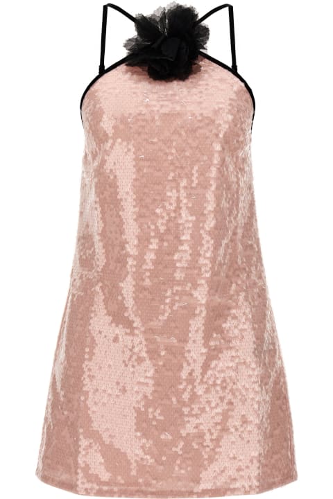 Fashion for Women self-portrait 'pale Pink Sequin Mini' Dress