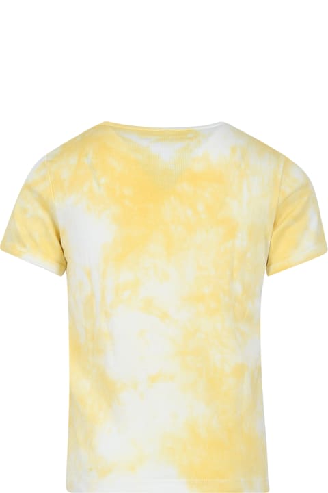 Mini Rodini for Kids Mini Rodini Yellow T-shirt For Kids With Dove