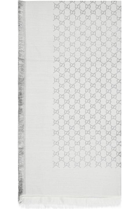 Gucci Scarves & Wraps for Women Gucci Gg Leggero Lurex Cashmere Scarf