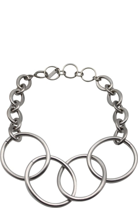 Junya Watanabe Necklaces for Women Junya Watanabe Four Ring Chain Link Necklace