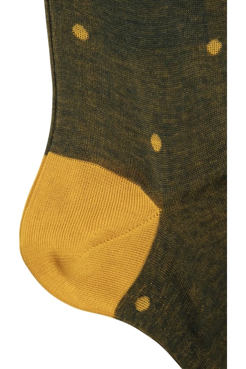 Gallo for Kids Gallo Polka Dot Cotton Long Socks