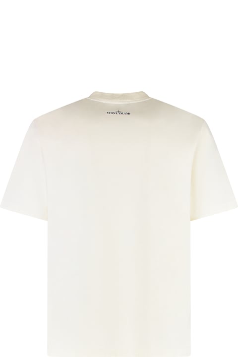 Fashion for Men Stone Island Printed Cotton T-shirt