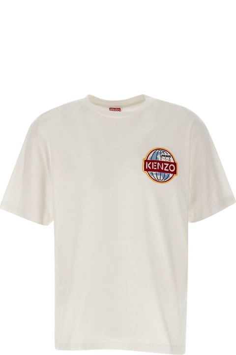 Kenzo Men Kenzo 'globe' Cotton T-shirt