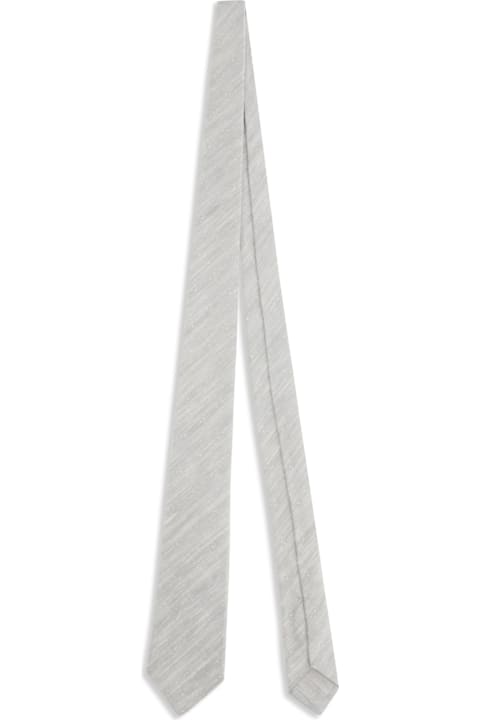 Homeware Kiton Floral Embroidery Tie