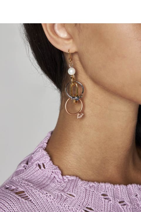 Marni Earrings for Women Marni Pearl And Pendant Earrings