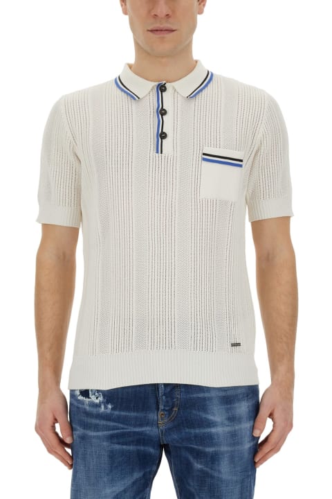 Dsquared2 Sale for Men Dsquared2 Striped Edges Polo Shirt