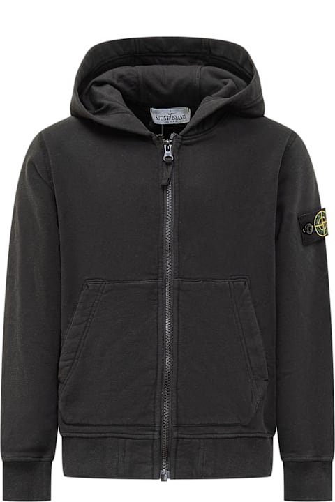 ملابس علوية لـ بنات Stone Island Junior Hoodie