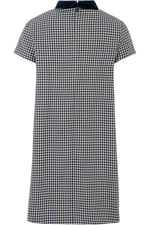 Homeware Gucci Blue Dress For Girl With Gg