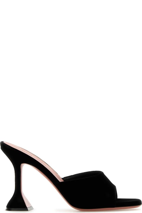 【関税&送料込】Valentino Garavani Black Eco Fur Sandals ba3db11e17af26ef0b78444dd24511