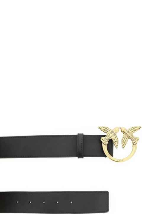 Pinko Belts for Women Pinko Love Birds Leather Belt