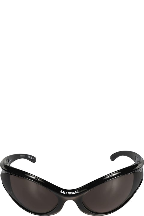 メンズ Balenciaga Eyewearのアイウェア Balenciaga Eyewear Centre Logo Cat-eye Biker Sunglasses