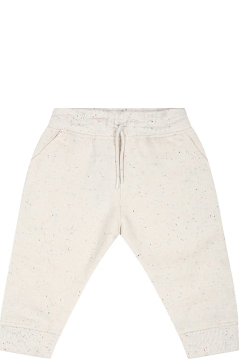 Bottoms for Baby Boys Kenzo Kids Ivory Trousers For Baby Girl