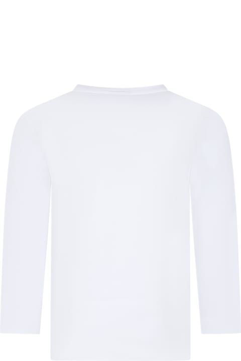 أدوات منزلية Hugo Boss White T-shirt For Boy With Logo