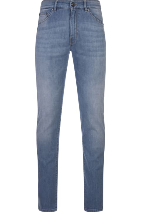 Clothing for Men PT Torino Swing Jeans In Blue Stretch Denim