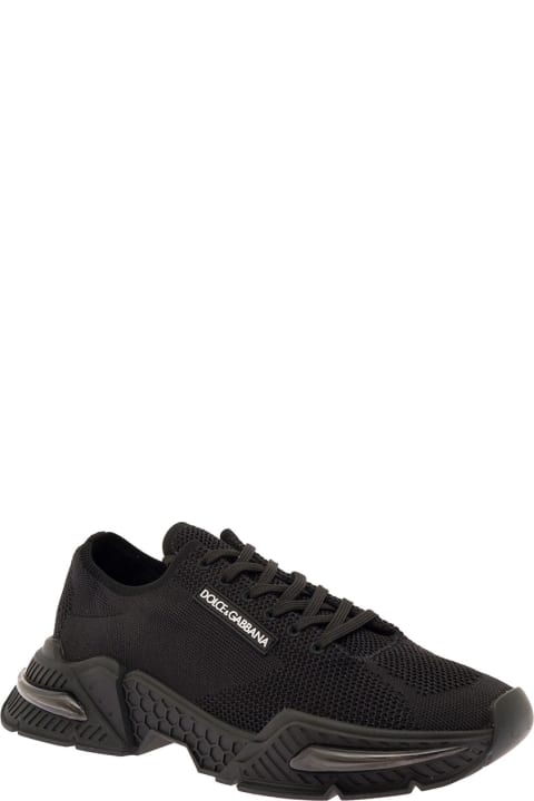 Black Daymaster Sneakers In Stretch Knit Dolce & Gabbana Man