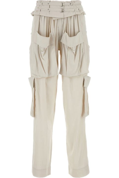 Isabel Marant Pants & Shorts for Women Isabel Marant Hadja Mid-rise Belted Cargo Trousers