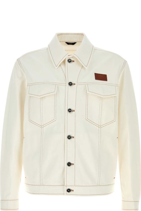 Fashion for Men Fendi White Denim Jacket
