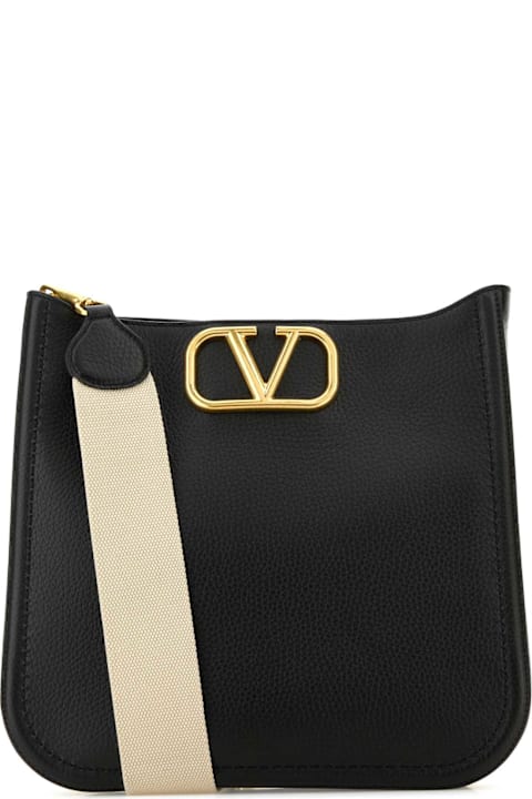 Homeware Valentino Garavani Black Leather Alltime Shoulder Bag