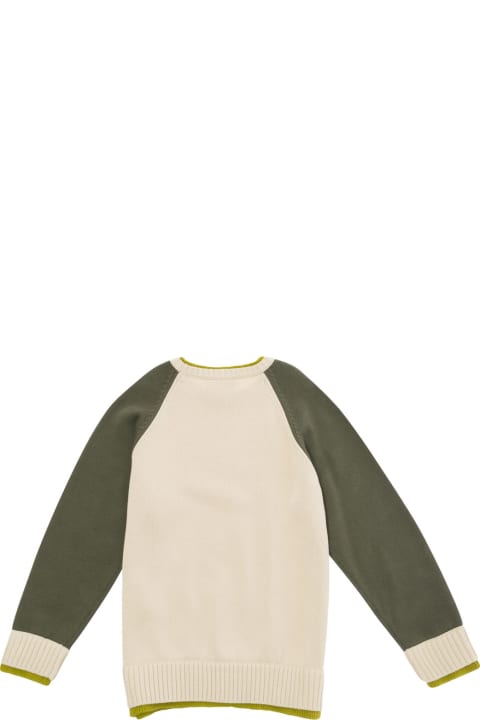 ボーイズ Emporio Armaniのニットウェア＆スウェットシャツ Emporio Armani Multicolor Knit Jumper With Embossed Logo In Cotton Boy