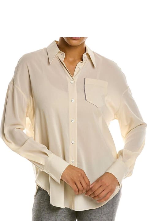 ウィメンズ Brunello Cucinelliのウェア Brunello Cucinelli Silk-blend Shirt