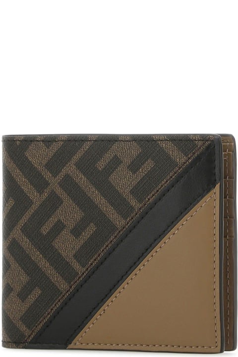Multicolor Fabric And Leather Wallet