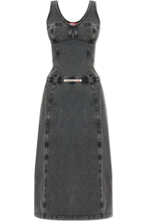 Diesel Dresses for Women Diesel D-inny Sleeveless Midi Dress