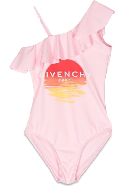 Givenchy Swimwear for Girls Givenchy Sunset Logo One Piece Swimsuit